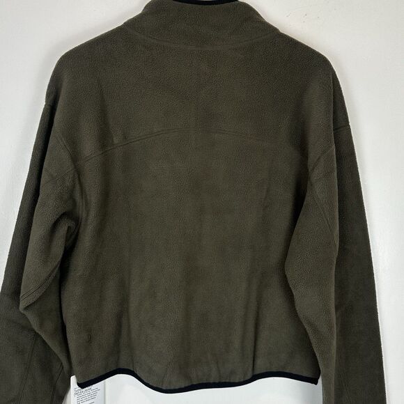 Lululemon Tumbled Fleece Half-Zip Jacket Olive Brown  Size: XS NWT - Picture 10 of 11